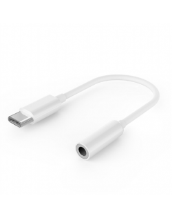 Cablexpert USB type-C plug to stereo 3.5 mm audio adapter cable, White | A-CM-3.5F-01