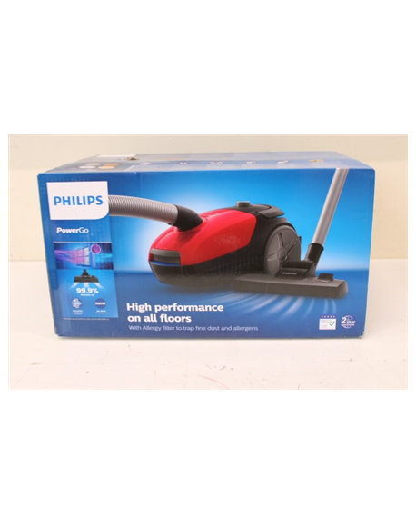 SALE OUT. Philips FC8243/09 Bagged vacuum cleaner, Red/Black | Philips | Vacuum cleaner | FC8243/09 | Bagged | Power 900 W | Dus
