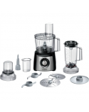 Bosch | Food Processor MultiTalent 3 Plus | MCM3PM386 | 900 W | Number of speeds 2 | Bowl capacity 2.3 L | Black/Stainless steel