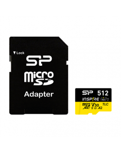 Silicon Power Inspire | 512 GB | microSDXC | Flash memory class C10, UHS-I U3, V30