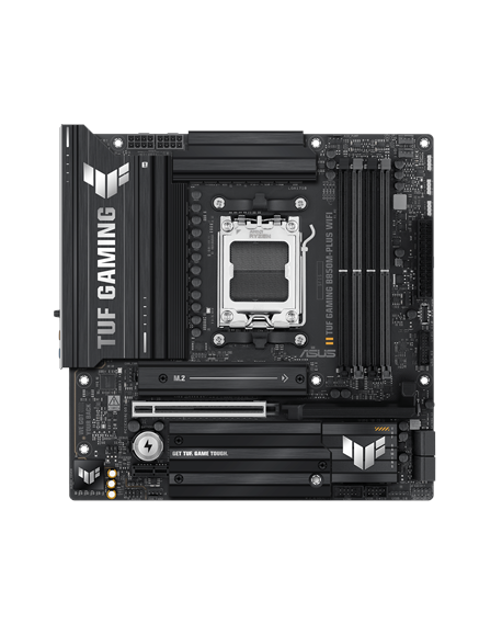 Asus TUF GAMING B850M-PLUS WIFI | Processor family AMD | Processor socket AM5 | DDR5 | Supported hard disk drive interfaces M.2,