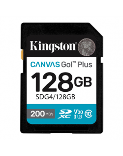 Kingston | Canvas Go! Plus | 128 GB | SD | Flash memory class Class 10, UHS-I, U3, V30