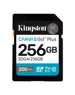 Kingston | Canvas Go! Plus | 256 GB | SD | Flash memory class Class 10, UHS-I, U3, V30