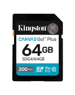 Kingston | Canvas Go! Plus | 64 GB | SD | Flash memory class Class 10, UHS-I, U3, V30