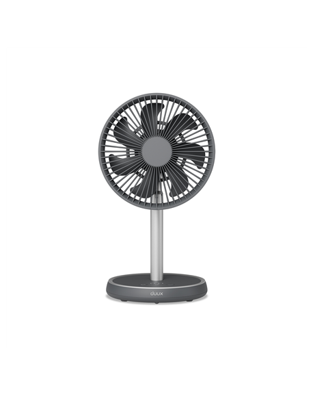 Duux Fan | Rize Flex | Stand Fan | Grey | Diameter 21 cm | Number of speeds 4 | Oscillation | 10 W | No