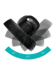 Duux Fan | Whisper Flex 2 | Stand Fan | Black | Diameter 34 cm | Number of speeds 30 | Oscillation | 2-21.5 W | Yes