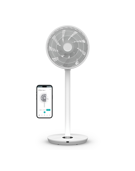 Duux Fan | Whisper Flex 2 | Stand Fan | White | Diameter 34 cm | Number of speeds 30 | Oscillation | 2-21.5 W | Yes