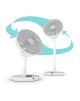 Duux Fan | Whisper Flex 2 | Stand Fan | White | Diameter 34 cm | Number of speeds 30 | Oscillation | 2-21.5 W | Yes