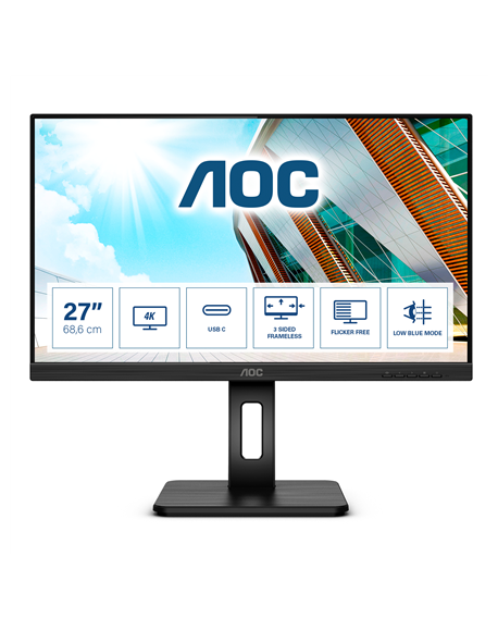 U27P2CA | 27 " | IPS | 60 Hz | 4 ms | 3840 x 2160 pixels | 350 cd/m² | HDMI ports quantity 2