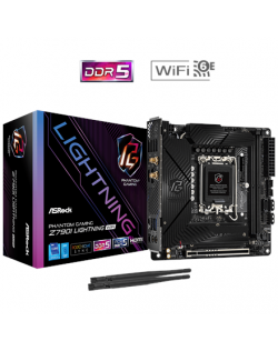 ASRock | Z790I LIGHTNING WIFI | Processor family Intel | Processor socket LGA1700 | DDR5 | Supported hard disk drive interfaces 
