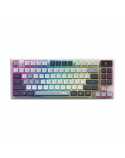 MSI FORGE GK600 TKL WIRELESS SKY | Gaming Keyboard | Wireless | US | Bluetooth | 2.4 GHz, Bluetooth, USB 2.0 | Mechanical Linear