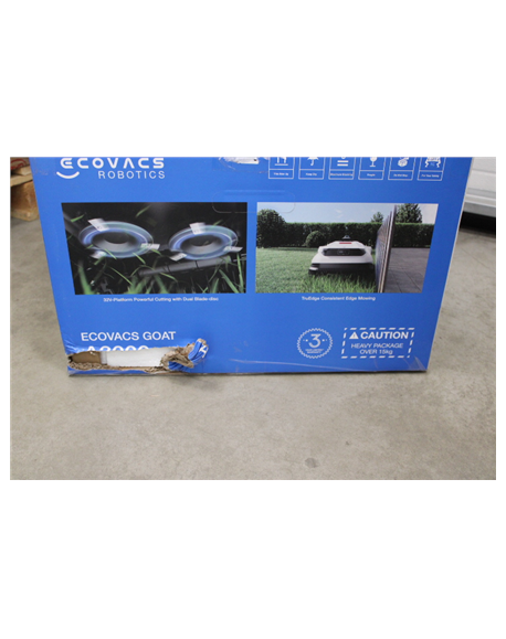 SALE OUT. Ecovacs GOAT A3000 LiDAR Lawn Mower, Robot, Up to 400 m², Dual LiDAR + Camera, White/Black | Ecovacs | Lawn Mower | GO