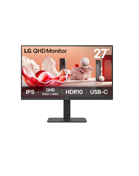 LG 27BA65QB-B | 27 " | IPS | 16:9 | 100 Hz | 5 ms | 2560 x 1440 pixels | 350 cd/m² | HDMI ports quantity 1