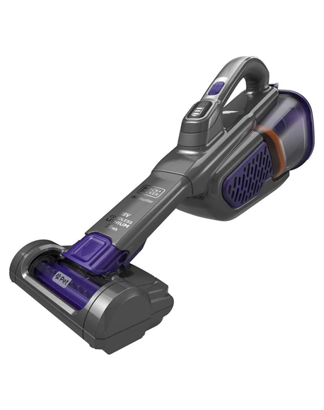 BLACK & DECKER Vacuum Cleaner | BHHV520BFP-QW | Cordless operating | 18 V | Black/Purple
