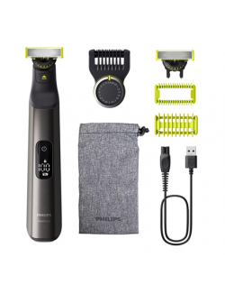 Philips | Hair Trimmer for Face and Body | QP6552/15 OneBlade Pro 360 | Cordless | Wet & Dry | Number of length steps 20 | Chrom