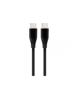 Cablexpert Premium Silicon Type-C Power Delivery (PD) Charging and Data Cable, 1.5 m | CC-USB2S-CMCM-1.5M-BK