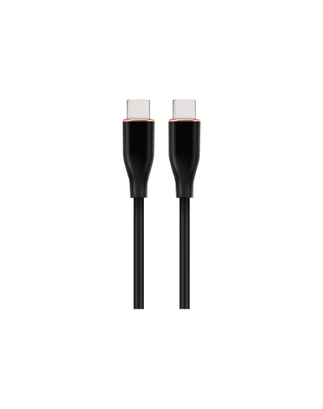 Cablexpert Premium Silicon Type-C Power Delivery (PD) Charging and Data Cable, 1.5 m | CC-USB2S-CMCM-1.5M-BK