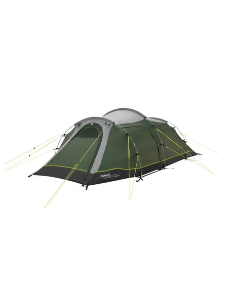 Outwell Two Room Tunnel Tent | Earth 3 Plus | 3 person(s) | Green