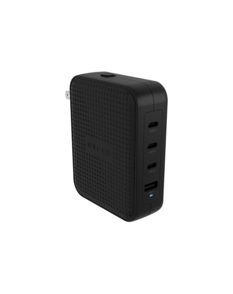 Hyper HyperJuice 145W USB-C GaN Travel Charger with 4 Ports - Black