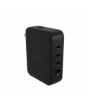 Hyper HyperJuice 145W USB-C GaN Travel Charger with 4 Ports - Black