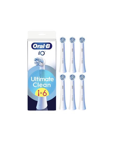 Oral-B Replaceable toothbrush heads | iO UltimateClean | Heads | For adults | Number of brush heads included 6 | White