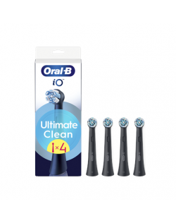 Oral-B Replaceable toothbrush heads | iO UltimateClean | Heads | For adults | Number of brush heads included 4 | Black