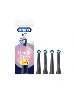 Oral-B Replaceable toothbrush heads | iO GentleCare | Heads | For adults | Number of brush heads included 4 | Black