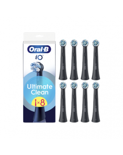 Oral-B Replaceable toothbrush heads | iO UltimateClean | Heads | For adults | Number of brush heads included 8 | Black
