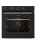 Gorenje Oven | BOS67372CLB | 77 L | Electric | AquaClean | Mechanical control | Steam function | Height 59.5 cm | Width 59.5 cm | Black