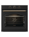 Gorenje Oven | BOS67372CLB | 77 L | Electric | AquaClean | Mechanical control | Steam function | Height 59.5 cm | Width 59.5 cm | Black