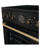Gorenje Cooker | GECS5B70CLB | Hob type Vitroceramic | Oven type Electric | Black | Width 50 cm | Depth 59.4 cm | 70 L