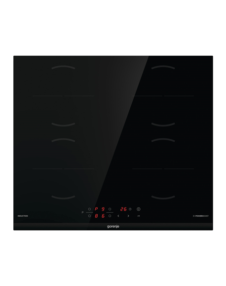 Gorenje Hob | GI6401BCE | Induction | Number of burners/cooking zones 4 | Touch control | Timer | Black