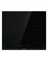 Gorenje Hob | GI6401BCE | Induction | Number of burners/cooking zones 4 | Touch control | Timer | Black