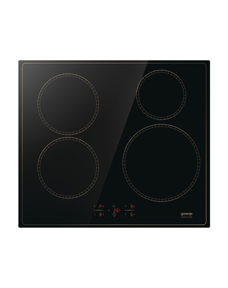 Gorenje Hob | GI6401CLBSC | Induction | Number of burners/cooking zones 4 | Electronic | Timer | Black