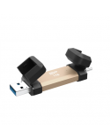 Silicon Power DS72 | 1000 GB | USB Type-A and USB Type-C 3.2 Gen 2 | Gold