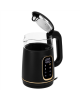 Adler Kettle with LED Display | AD 1305 | Electric | 2200 W | 1.7 L | Plastic | 360° rotational base | Black/Gold