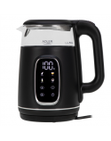 Adler Kettle with LED Display | AD 1305 | Electric | 2200 W | 1.7 L | Plastic | 360° rotational base | Black/Silver
