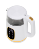 Adler Kettle with LED Display | AD 1305 | Electric | 2200 W | 1.7 L | Plastic | 360° rotational base | White/Gold