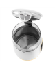 Adler Kettle with LED Display | AD 1305 | Electric | 2200 W | 1.7 L | Plastic | 360° rotational base | White/Gold