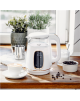 Adler Kettle with LED Display | AD 1305 | Electric | 2200 W | 1.7 L | Plastic | 360° rotational base | White/Gold