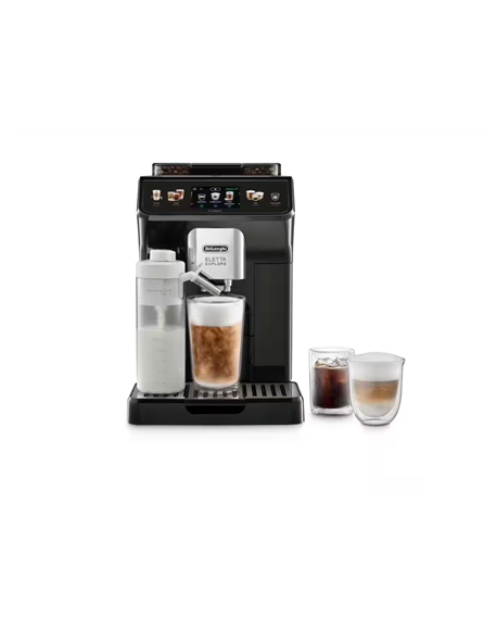 Delonghi Coffee Maker | ECAM450.65.G Eletta Explore | Pump pressure 19 bar | Built-in milk frother | Automatic | 1450 W | Grey