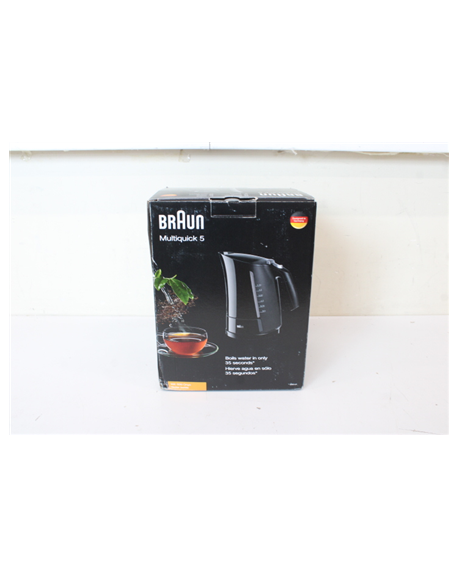 SALE OUT. Braun WK500BK Multiquick 5 Kettle, Power 3000 W, Capacity 1.7 L, Quick cooking function 35s, Black | Braun | Kettle | 