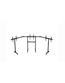 Next Level Racing | Floor stand | Free Standing Triple Monitor stand | 3 x 32- 65 " | Maximum weight (capacity) 70 kg | Black