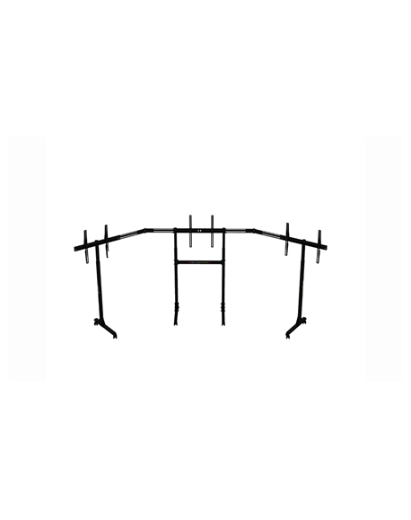 Next Level Racing | Floor stand | Free Standing Triple Monitor stand | 3 x 32- 65 " | Maximum weight (capacity) 70 kg | Black