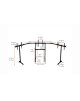 Next Level Racing | Floor stand | Free Standing Triple Monitor stand | 3 x 32- 65 " | Maximum weight (capacity) 70 kg | Black