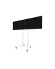 Neomounts MOVE ADM-875WH2 Screen adapter from 1 to 2 screens - 42-65" - max 40 kg/screen - VESA 100x100-800x400 - lockable (excl