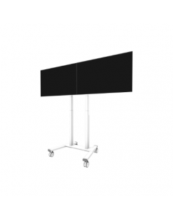 Neomounts MOVE ADM-875WH2 Screen adapter from 1 to 2 screens - 42-65" - max 40 kg/screen - VESA 100x100-800x400 - lockable (excl