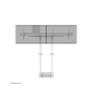Neomounts MOVE ADM-875WH2 Screen adapter from 1 to 2 screens - 42-65" - max 40 kg/screen - VESA 100x100-800x400 - lockable (excl