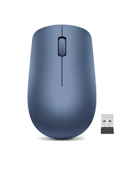 Lenovo Wireless Mouse 530 Optical Mouse, Abyss Blue, 2.4 GHz Wireless via Nano USB