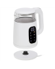 Adler Kettle with LED Display | AD 1305 | Electric | 2200 W | 1.7 L | Plastic | 360° rotational base | White/Silver